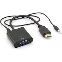 Cablu convertor HDMI (tata) - VGA (mama) cu audio, Hope R