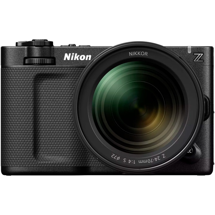 Фотоапарат Mirrorless Cinematic Nikon ZR Body, 24.5MP, 6K, RED R3D NE Codec, Wi-Fi + Обектив 24-70 мм f/4 S, Черен