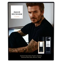 Set David Beckham Classic: Deodorant Natural Spray 75 ml + Deodorant Body Spray 150 ml