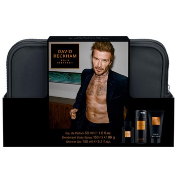 Set David Beckham Bold Instinct: Apa de Toaleta 50 ml + Gel de dus 150 ml + Deo 150 ml + Trusa Cosmetica )