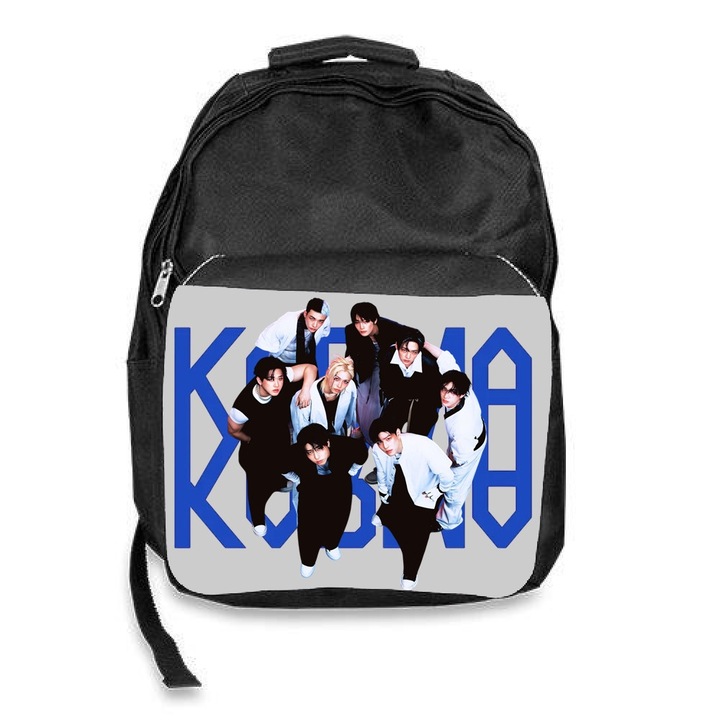 Iskolatáska stray kids karma kpop, fekete, 30x45x17cm