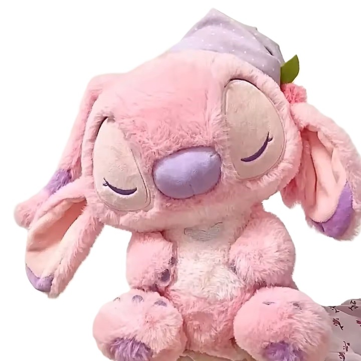 Jucarie de plus Model Stitch, Sweet Sleep, roz, 30cm