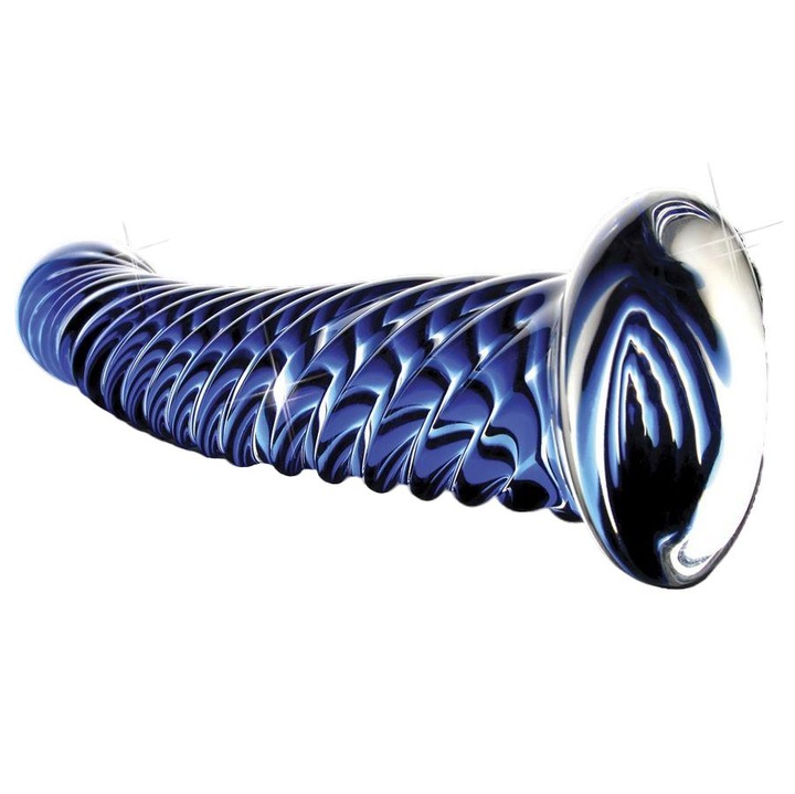 Vibrator din sticlă, Icicles, N. 29, 17x3cm, hipoalergenic