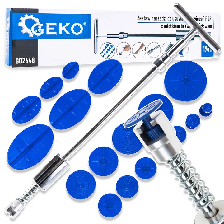 Kit reparare DPR pentru caroserie, 19 piese, Geko G02648