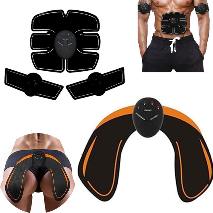 Смарт фитнес устройство, мускулен стимулатор, абтонер за дълбока мускулна релаксация, тренировка, изграждане на мускули, отслабване и оформяне на тялото. Шест режима, множество функции в едно устройство, преносимо, черен цвят