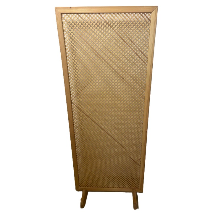 Separator din lemn de pin, paravan, panou ornamental, natur, 700mmX 1700mm