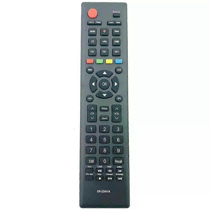 Telecomanda TV, model ER-22601A, pentru Hisense, 28x13.5x5cm, negru