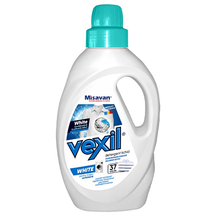 Detergent lichid Vexil White 1.5l, 37 spalari