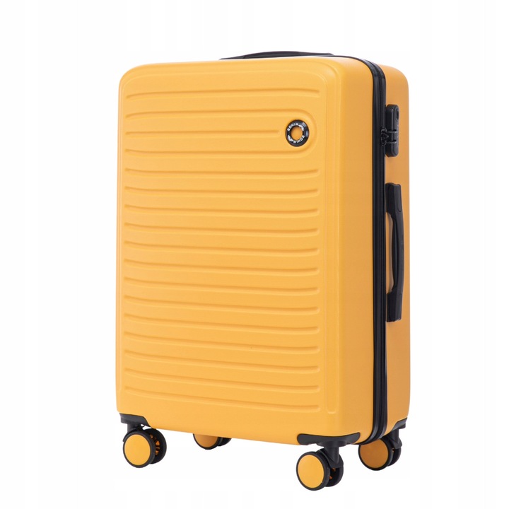 Troler WINGS Coot, 24", ABS+, Galben, 63L, 66x45x27cm