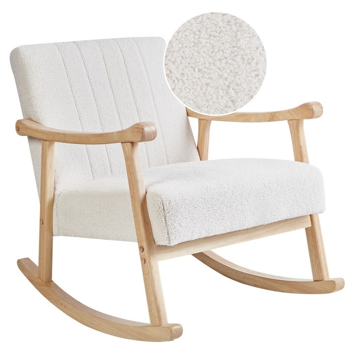 Hintaszék Leknes Buklé Törtfehér