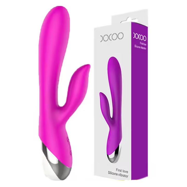 Вибратор BRIXA, клиторна стимулация и G-точка, медицински силикон, водоустойчив, розов