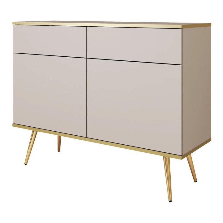 Bufet, Furnlux, Oro, crem deschis, lemn prelucrat, 107x39x85 cm