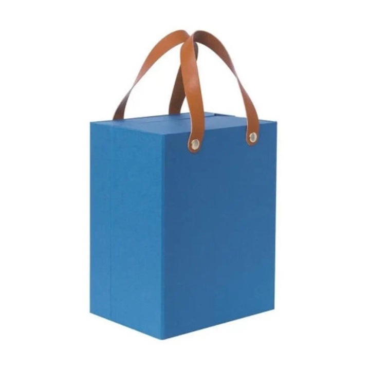 Csomagoló táska irodaszerekhez, Nakabayashi, kék, minimalista design