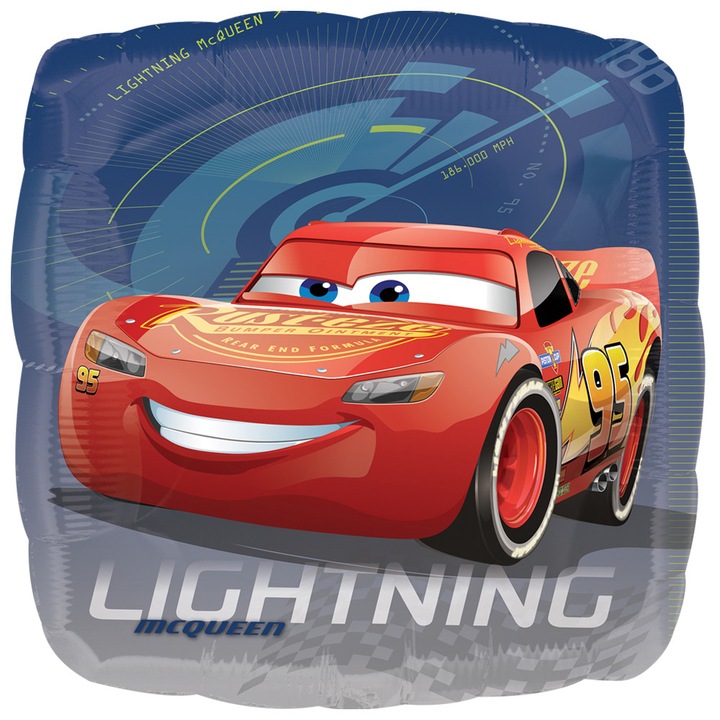 Balon Folie Patrat Anagram Fulger McQueen 45cm