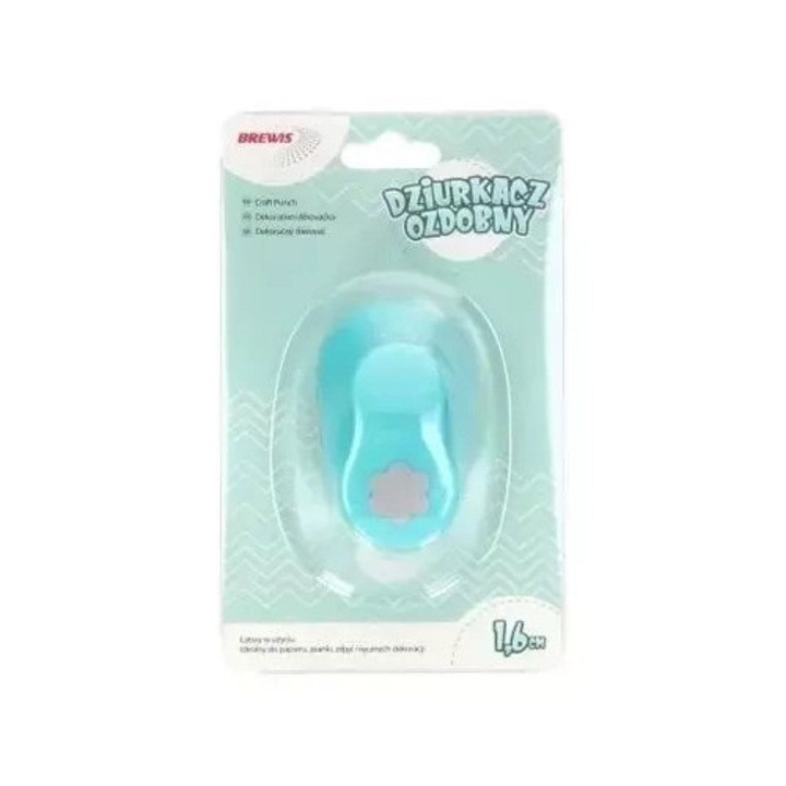 Brewis dekoratív lyukasztó, virág, 1,6cm, vegyes szett