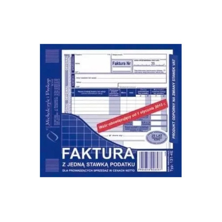 Bloc de facturi, Michalczyk i Prokop, 80 pagini, samokopiujacy, A5