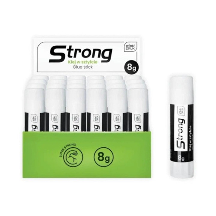 Set stick lipici, INTERDRUK 8g, 24 bucati, netoxic