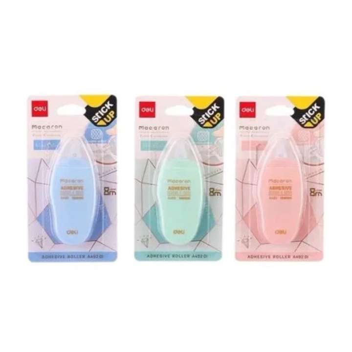 Adeziv banda Macaron Deli 8mx6mm mix