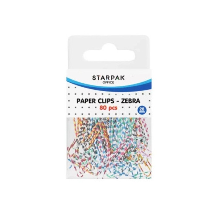 Set 80 Cleme metalice, STARPAK, 28 mm, Multicolor