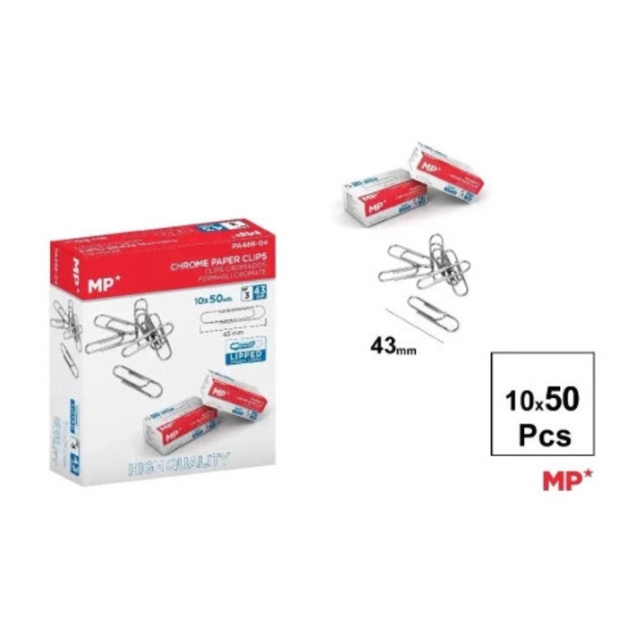 Set 100 agrafe de hartie, Main Paper, 43mm