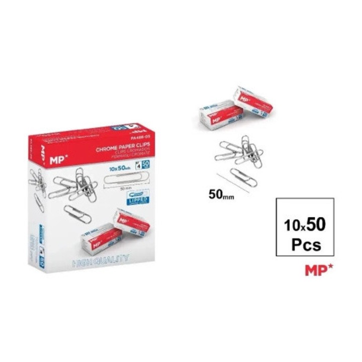 Set 100 agrafe de hartie, Main paper, 50mm