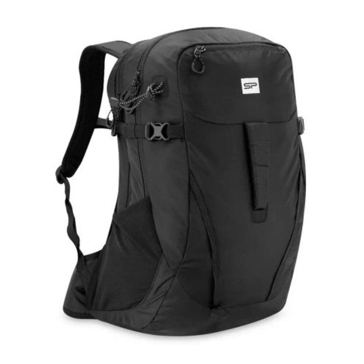 Rucsac sportiv, Spokey, 35L, 50x27x17cm, material ripstop, elemente reflectorizante, negru