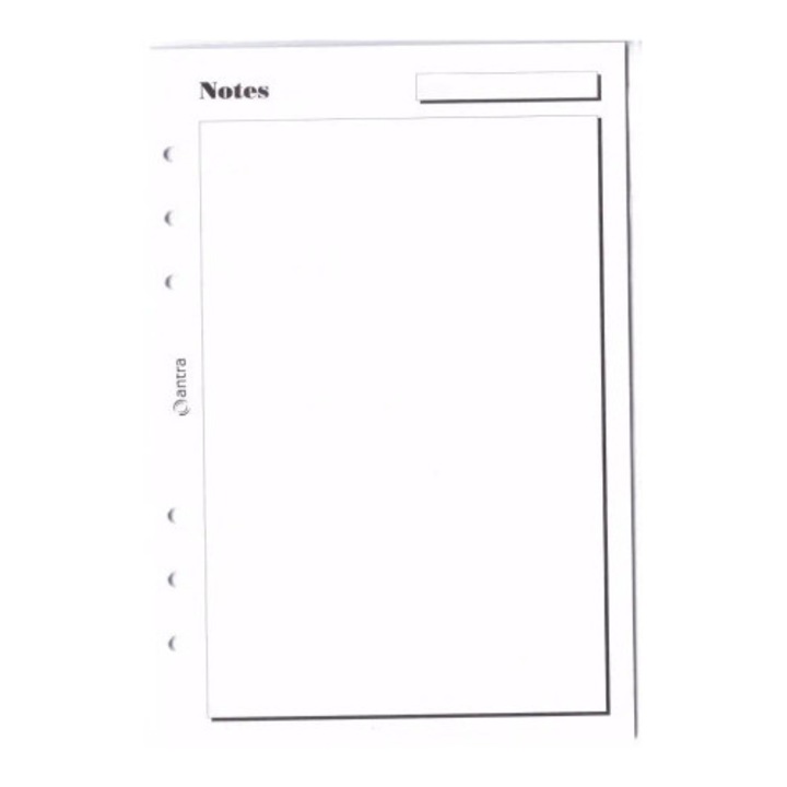 Wklad organizator A5 Antra, Notes, set