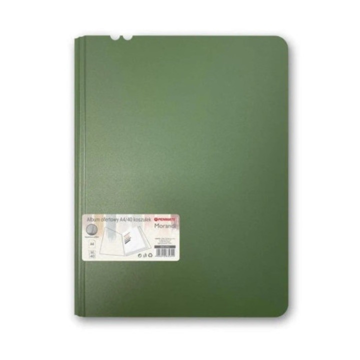 Album foto A4 Penmate, 40 buzunare, verde, 245x310mm