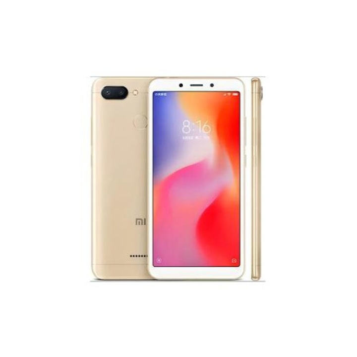 Smartphone Redmi 6, 4GB RAM, 64GB ROM, MediaTek Helio P22, Auriu