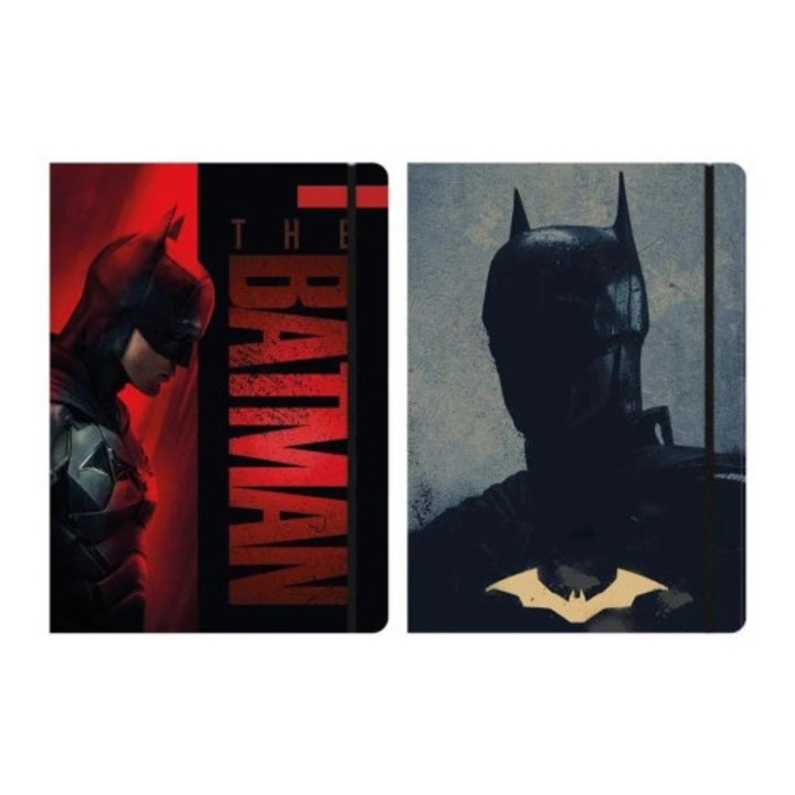 Mapa A4 Beniamin Batman, 2 modele, cu elastic, 3 compartimente