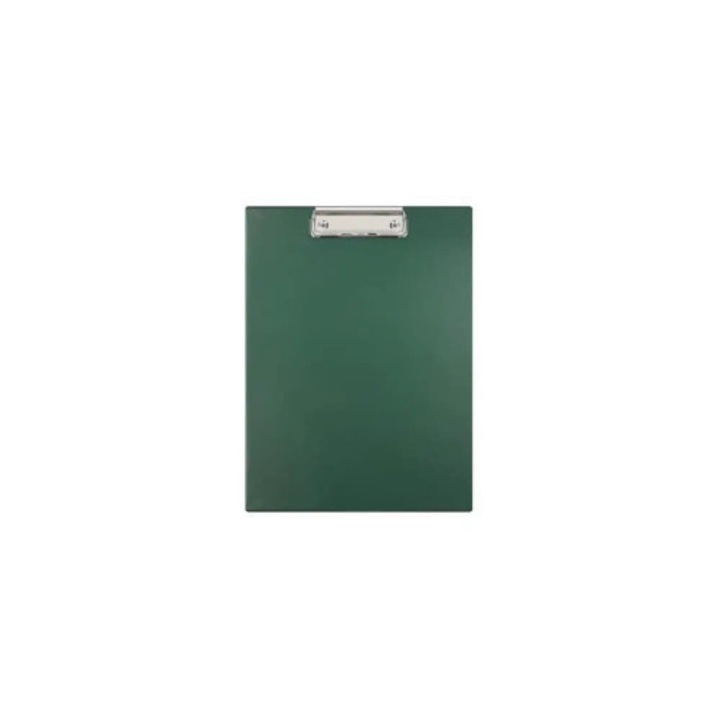Clipboard A4, Biurfol, verde inchis, PVC, cu mecanism de prindere