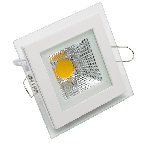 Spot LED Sticla Patrat 6W 3000K