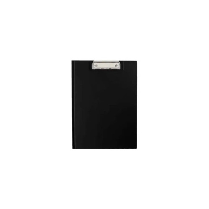 Clipboard A4 Biurfol, negru, cu mecanism de prindere, cu buzunar interior