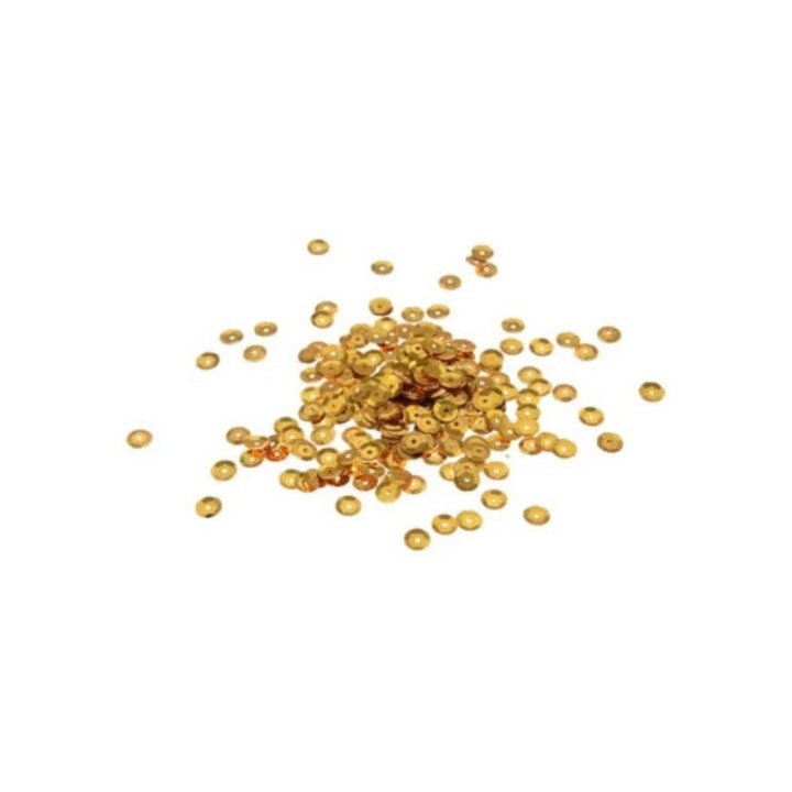 Paiete decorative Arpex, auriu, 7mm, 15g