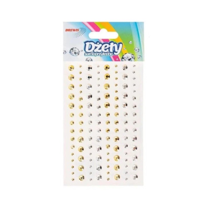 Strasuri autoadezive, Brewis, set, multicolor