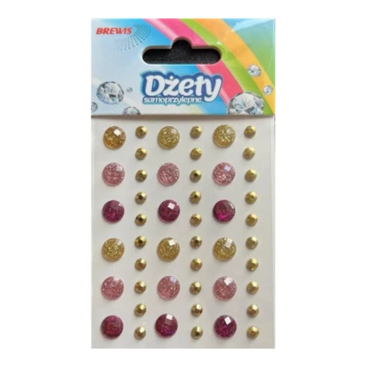 Strasuri autoadezive Brewis, set, 10x15cm