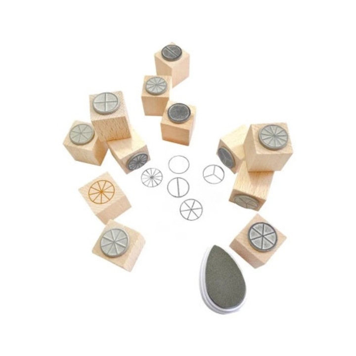 Colorado oktatási bélyegzőkészlet, 12 darab, 2,5x2,5x2,5cm, többszínű