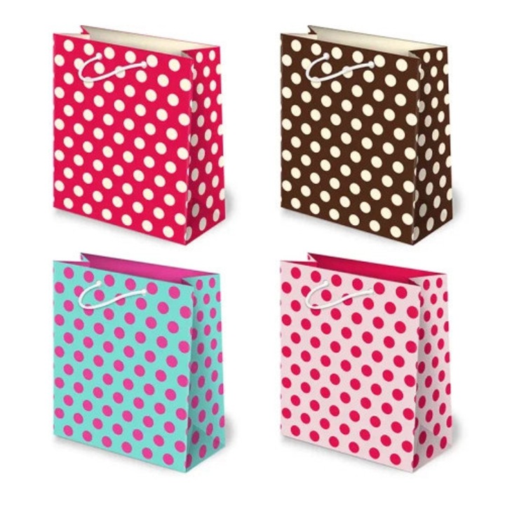 Punga cadou, XL-26 Doty, set 10 bucati, 30x36,5x13cm, multicolor