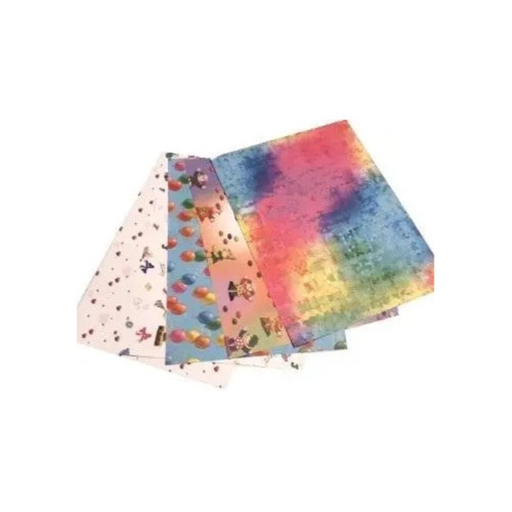 Hartie de lucru manual, Galeria Hobby, set 5 foi, 23x33cm, multicolor