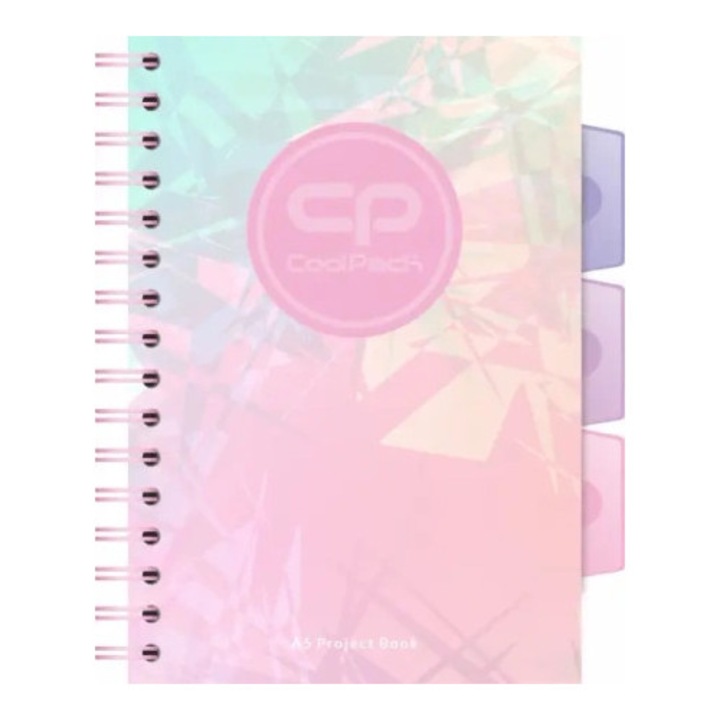 Caiet A5 Patio Tie Dye, coperta PP, design unic, spiralat