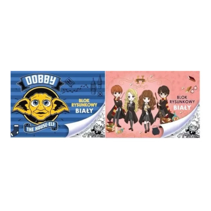 Blok de desen A4 Beniamin, 20 foi, alb, cu prima foaie de colorat