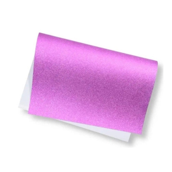 Carton lucru manual cu sclipici POLSIRHURT, 200g, 40x60cm, violet, 5 coli