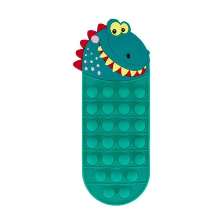 STARPAK Dino tolltartó szett, szilikon, 1 cipzár, többszínű, 3+ év