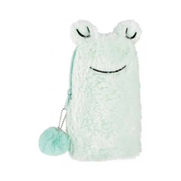 STARPAK plüss tolltartó, Zapada, zöld, 11x21x2cm, 3+ éves gyermekeknek