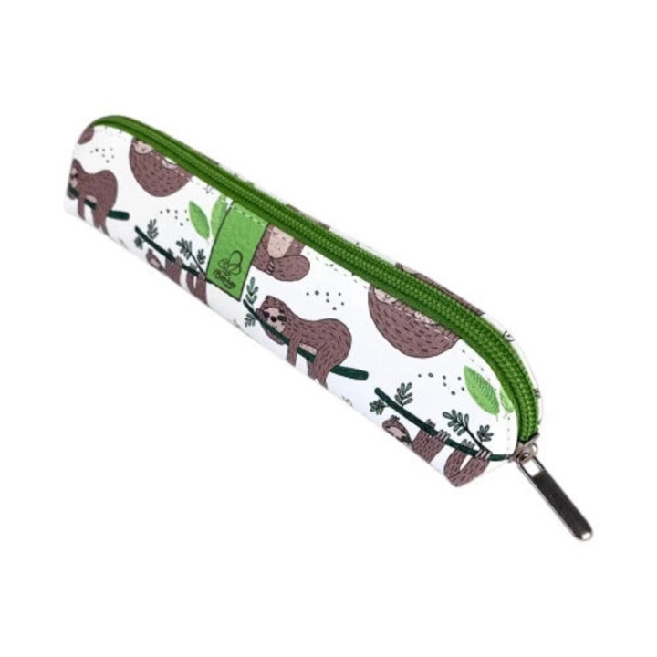 EV-Corp mini tolltartó, 19x4x3,5cm, műbőr, színes design, 6-8 íróeszközhöz