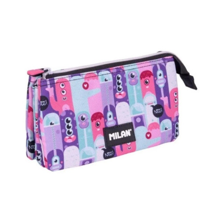 Tollartartó szett 5 rekesszel, Aliens 2, rózsaszín-lila, 22x12x4cm