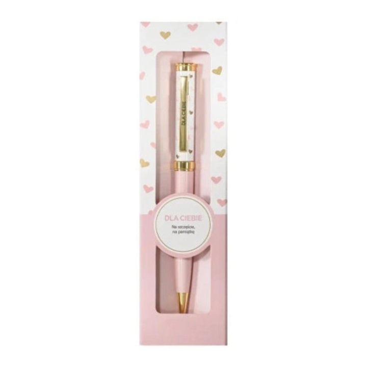 Pix de scris Be-Happy Gifts, design modern, pastel, cu ambalaj elegant, cerneala albastra