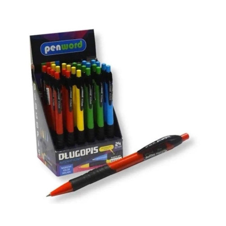 Penword tollak, kék golyóstoll, 24 darabos készlet
