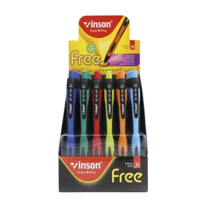 Titanum Free 1008 automata tollak, 6 szín, kék, 36 darabos készlet