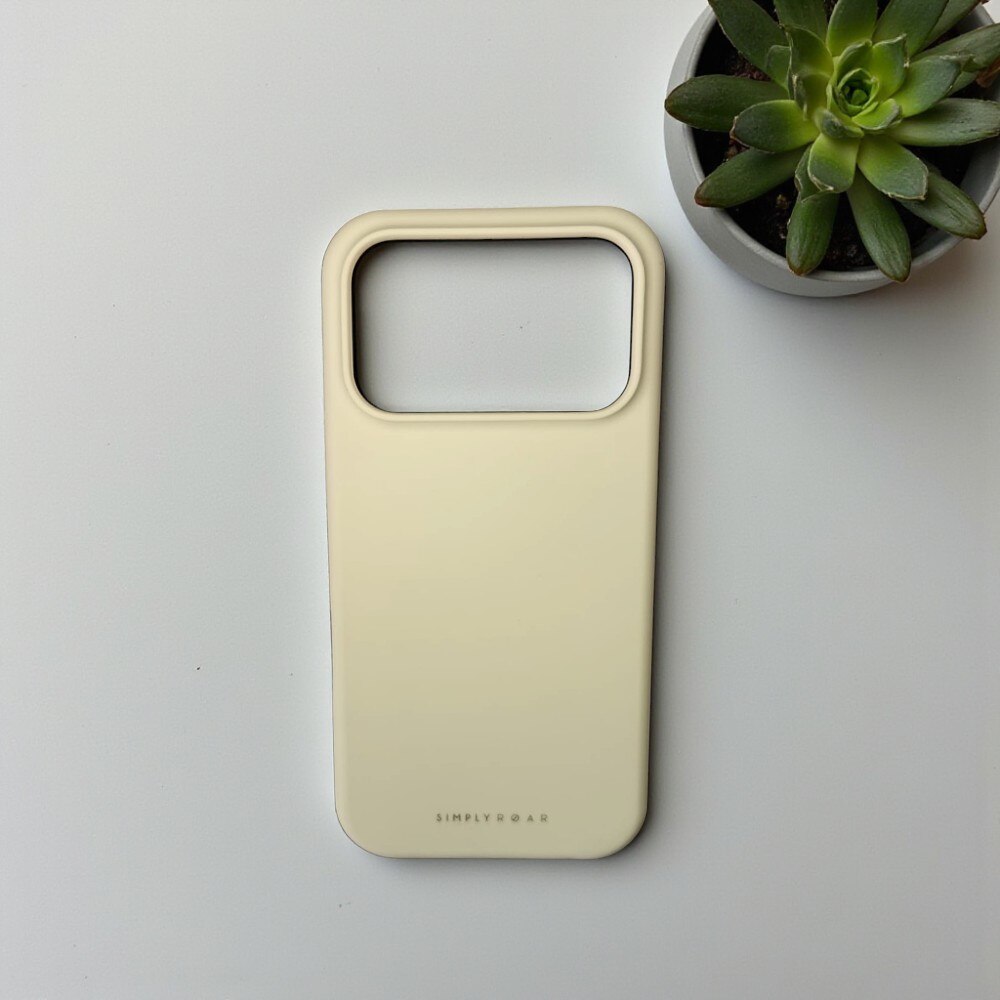Husa pentru Telefon G-Tech Cloud Skin Compatibila Cu Apple iPhone 17 Pro, Microfibra in Interior Silicon Soft, Galben Pal